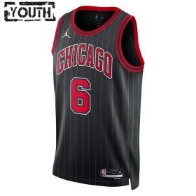 NBA Børn Trøje Chicago Bulls Alex Caruso 6 2022-23 Jordan Statement Edition Sort Swingman